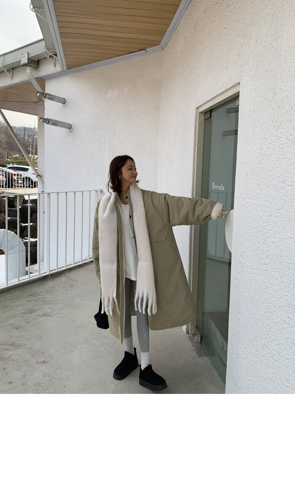 リバーシブルボアロングコート | レディースファッション通販 - DHOLIC