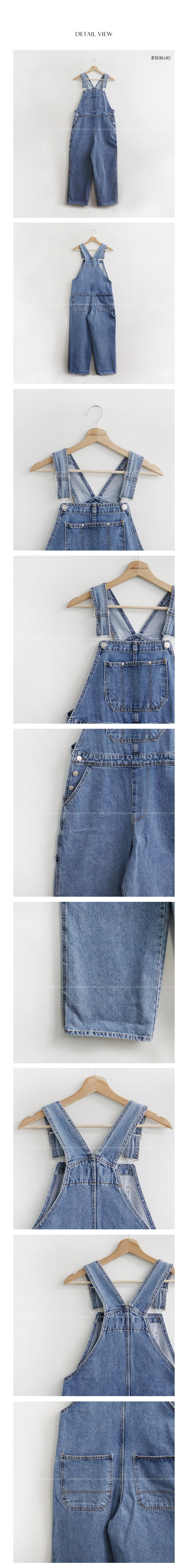 パッチポケットデニムサロペットパンツ | レディース