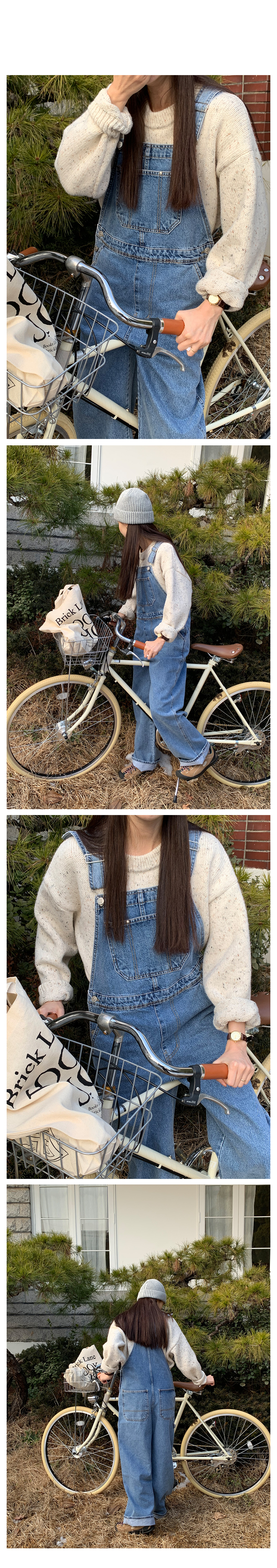 パッチポケットデニムサロペットパンツ | レディース