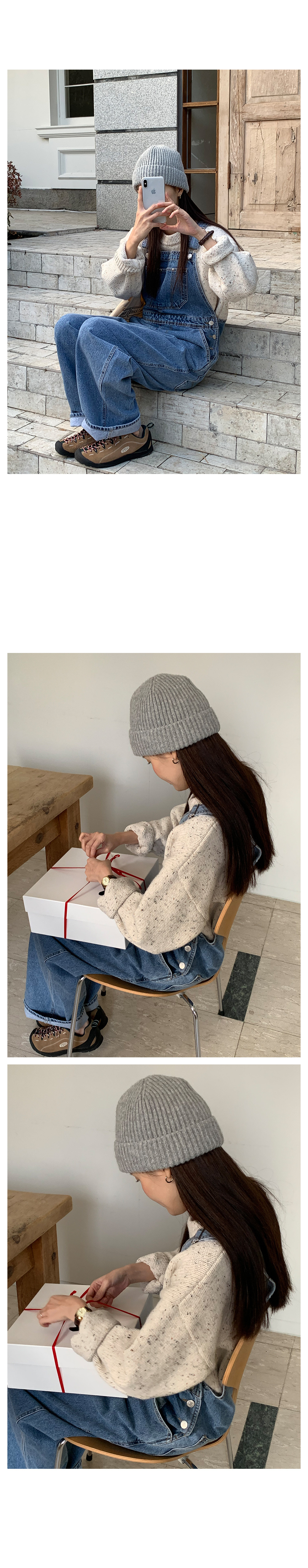 パッチポケットデニムサロペットパンツ | レディース