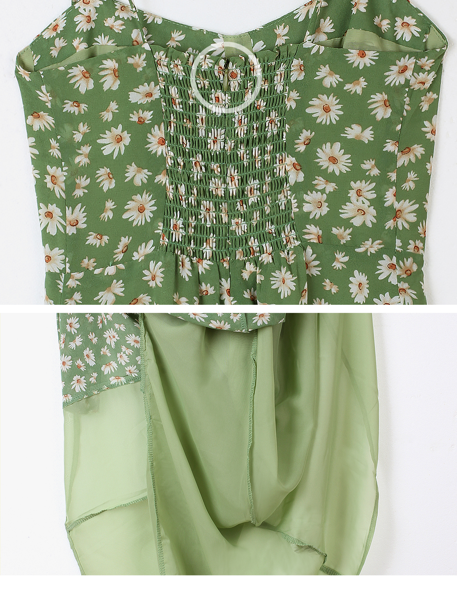 D&G 花柄 キャミワンピース キャミソール　ライトブルー　シルク D&G 花柄 キャミワンピース キャミソール ライトブルー シルク