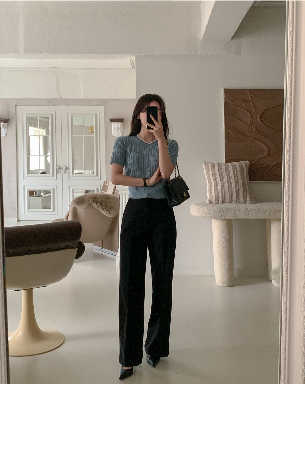 カシミヤ混ケーブル半袖ニット | レディースファッション通販 - DHOLIC