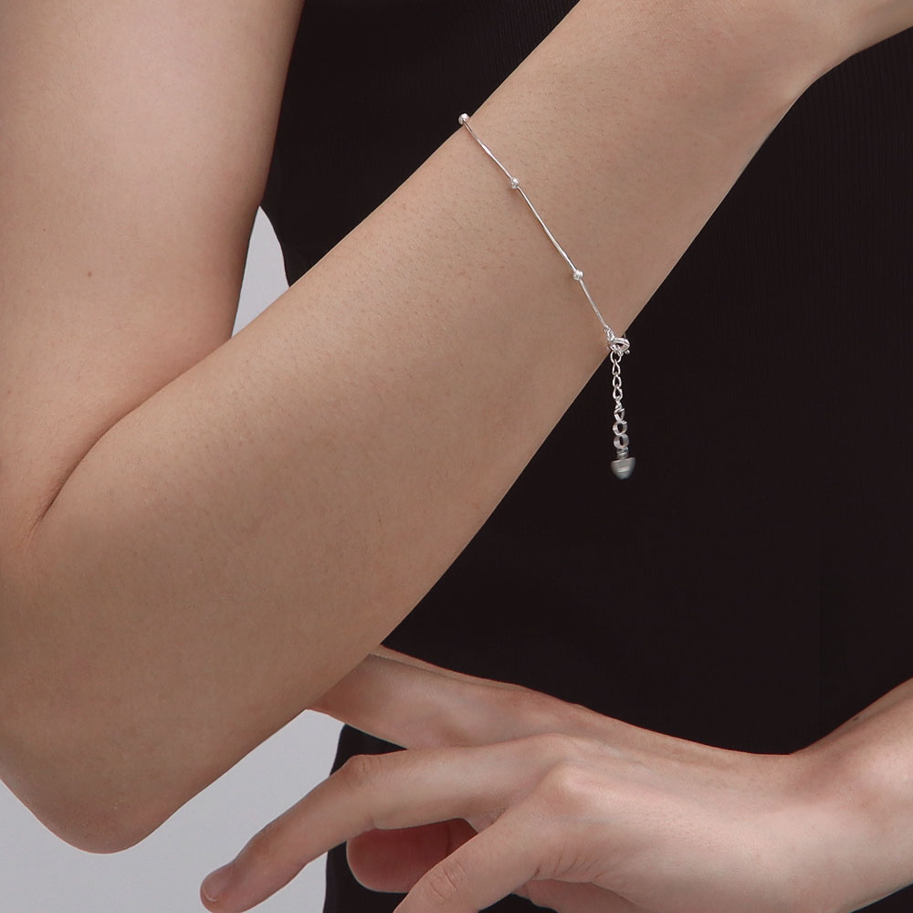 co♡シーズマーラ ボールチェーン ブレスレット シルバー sea'ds mara】combination ball chain bracelet /【シーズマーラ