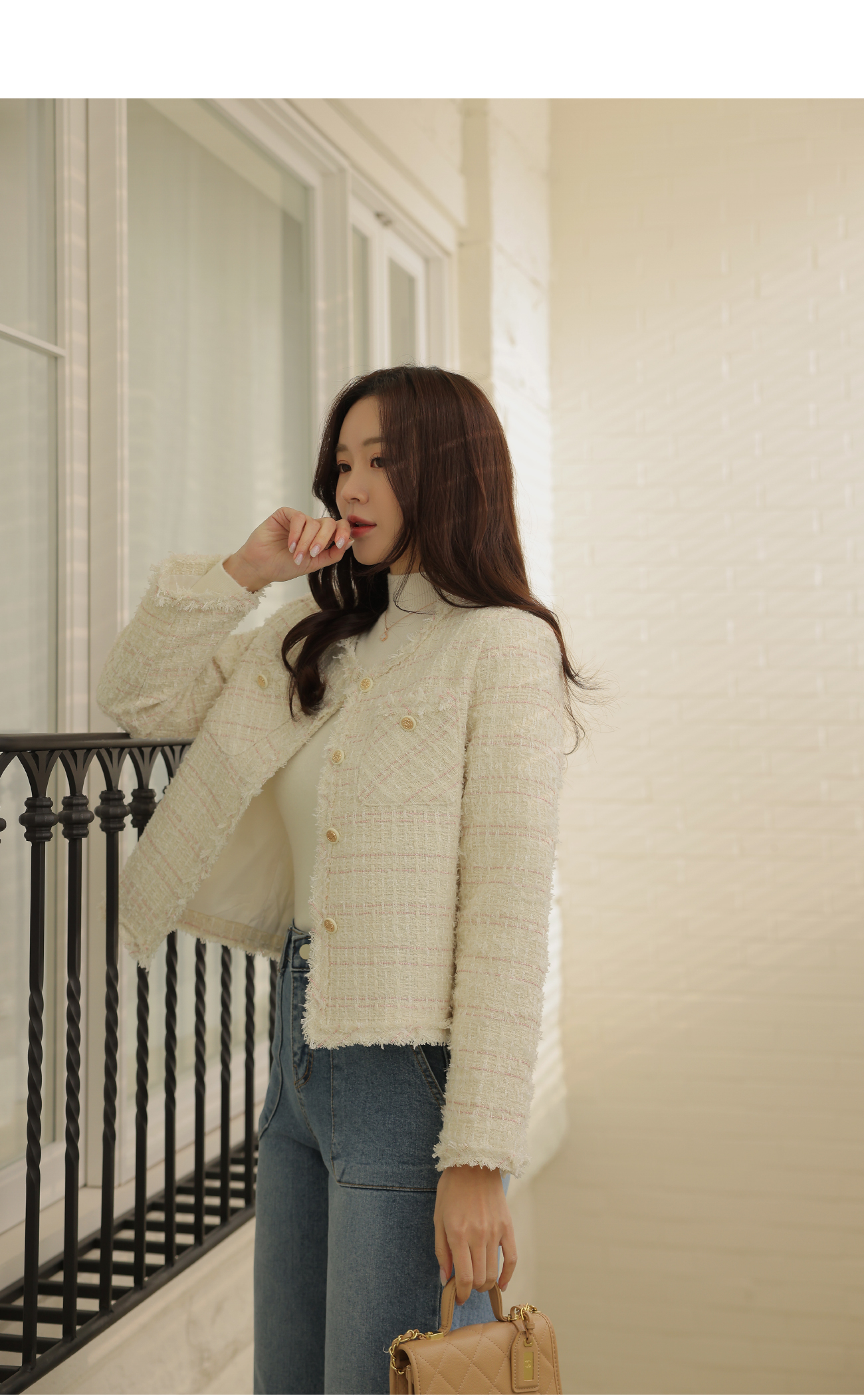 regleam フリンジツイードジャケット S フリンジツイードジャケット｜FRINGE TWEED JACKETの通販｜regleam