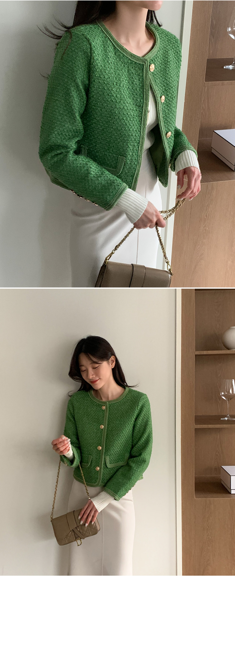 H13 greenlabelrelaxing ツイードジャケットミディアム金釦 美品✨グリーンレーベルリラクシング ツイードジャケット 金釦