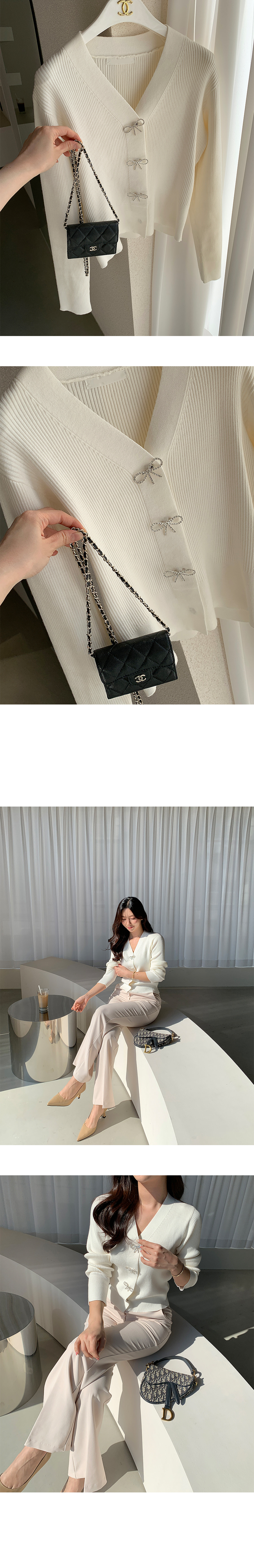 Rene 半袖ニットパールカーディガン　リボンブローチ付き 1779636_23694273_k3.jpg