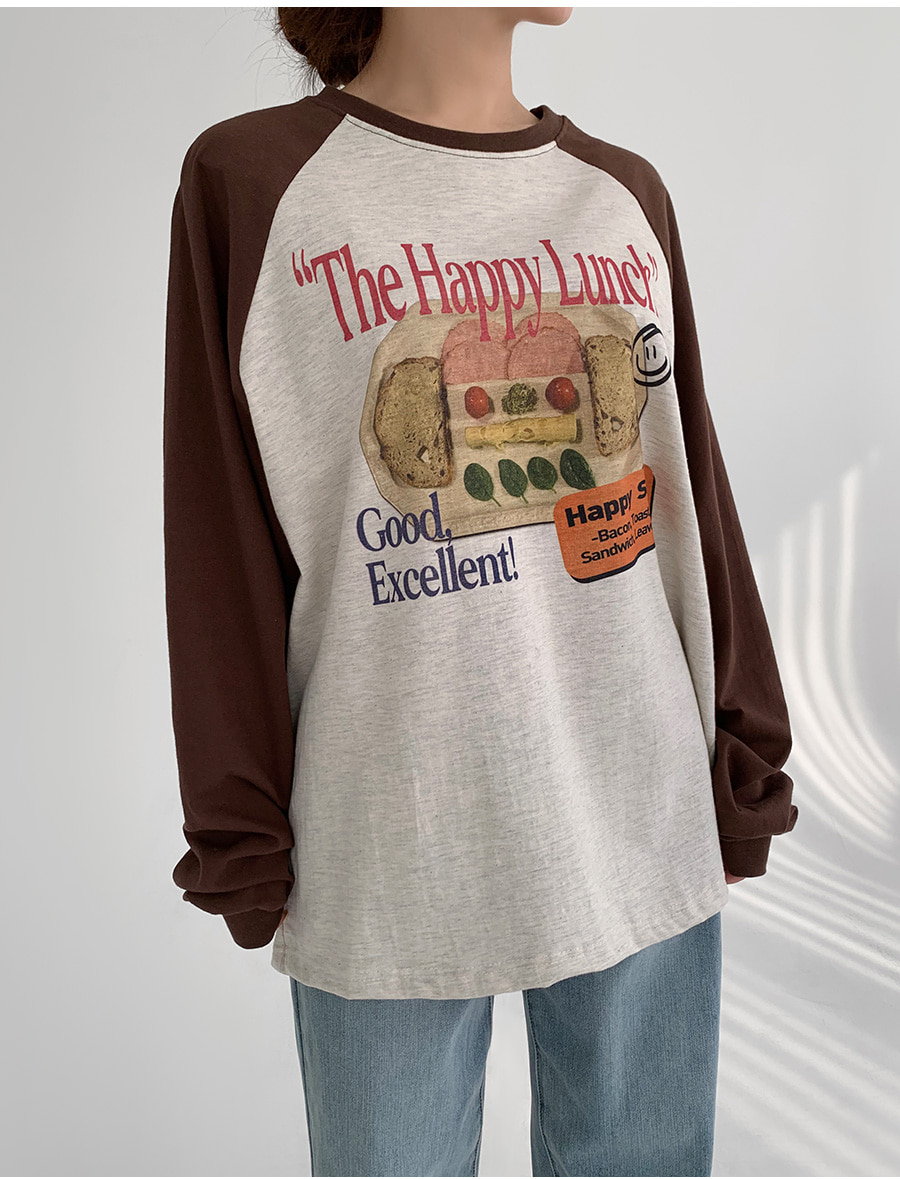 LUOLUOJUANJIE ドックプリント ラグラン スリム カットソー THISIS tシャツ メンズライク プリントラグラン Tシャツ レディース