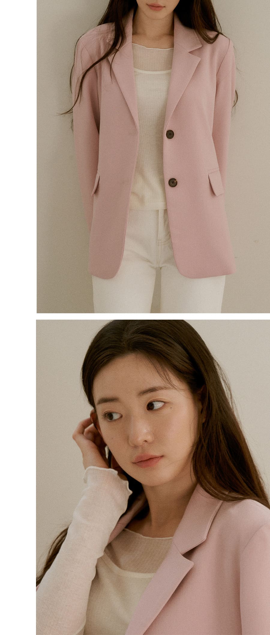 ☆週末セール☆ Y’s pink テーラード ショートジャケット 2ボタンテーラードジャケット(ピンク) | レディースファッション通販