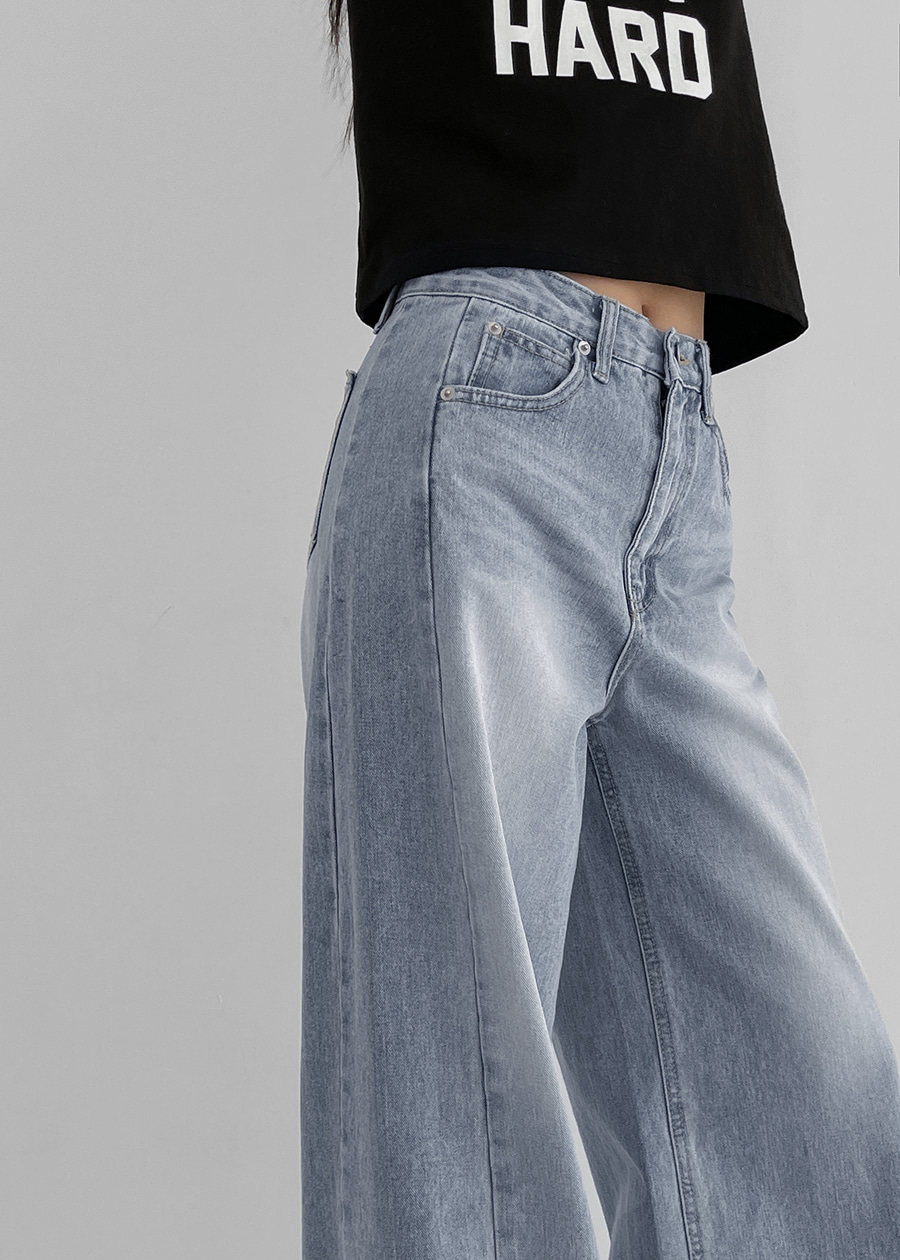 カットウォッシングワイドデニムパンツ | レディース カットウォッシングワイドデニムパンツ | レディース