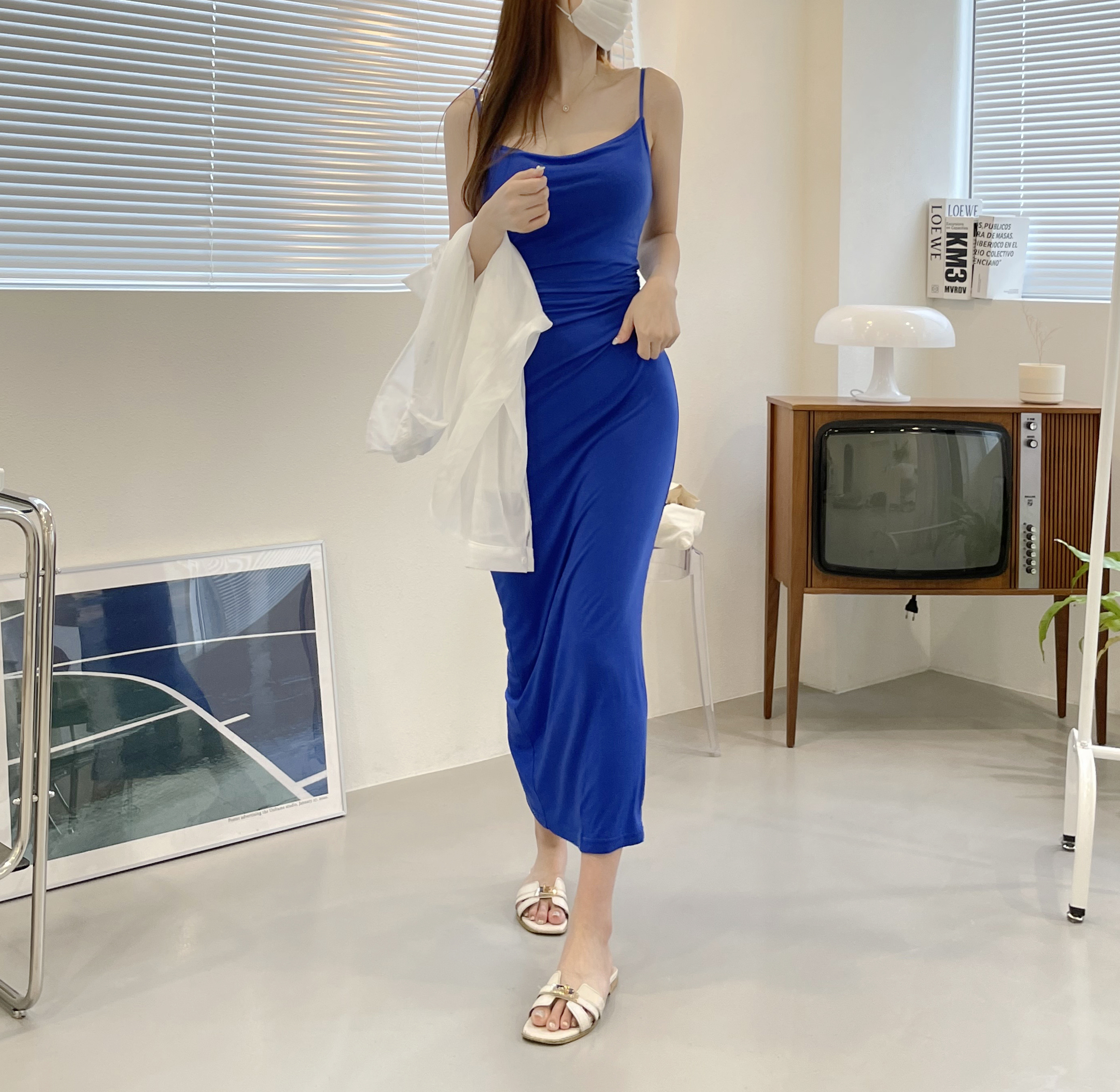 タイトブルーキャミワンピース | レディースファッション通販 - DHOLIC