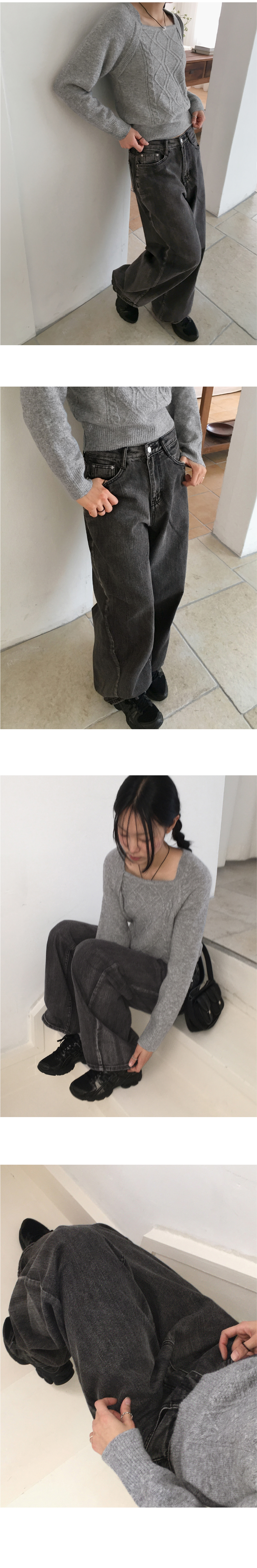 ウォシングワイドデニムパンツ | レディースファッション通販