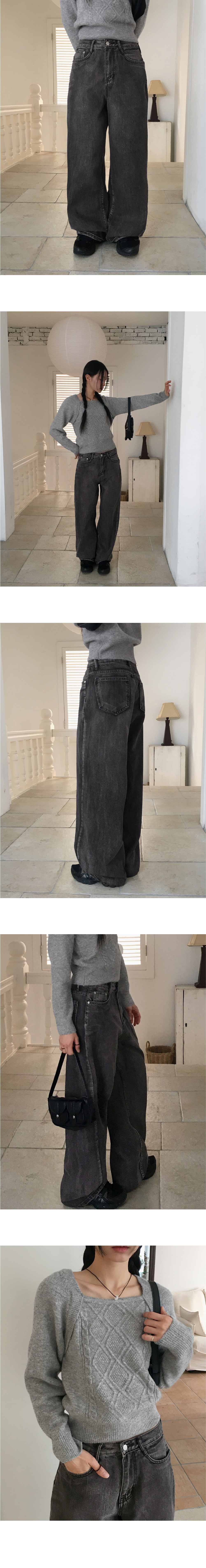ウォシングワイドデニムパンツ | レディースファッション通販 - DHOLIC