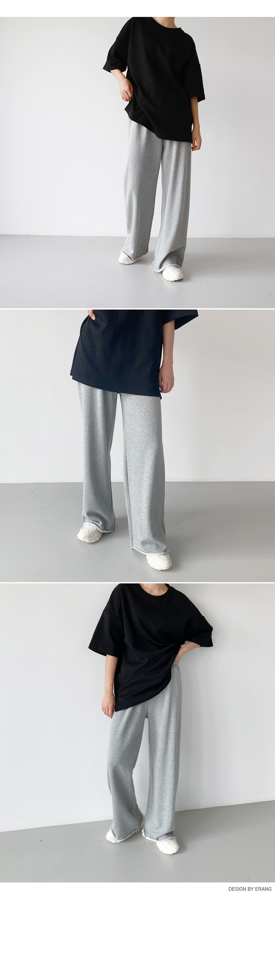 ballaholic グレー スウェットパンツ wjk - 【予約品】 basic rib sweat pants / スウェットパンツ