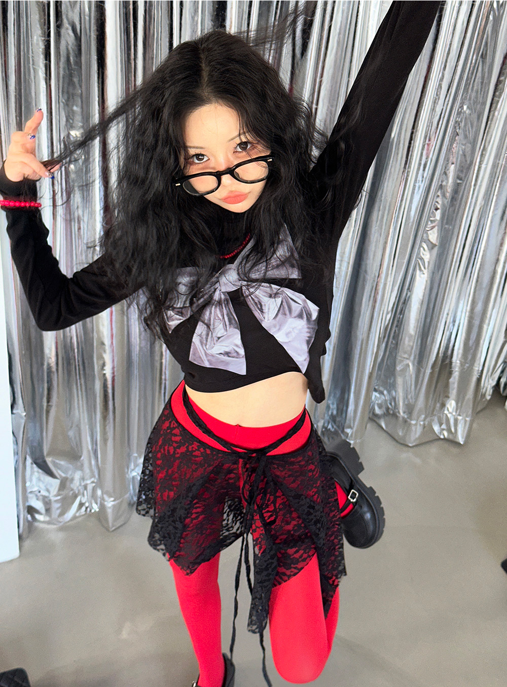 レイヤードレースラップスカート | レディースファッション通販 - DHOLIC