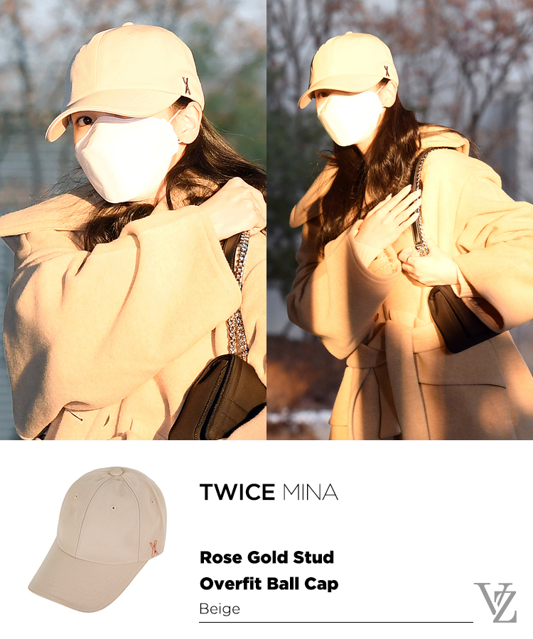 ☆TWICE ミナ愛用☆キャップ Stud logo over fit ball cap 2色