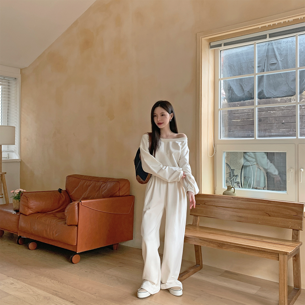 オフショルスウェット&2WAYパンツSET | レディースファッション通販