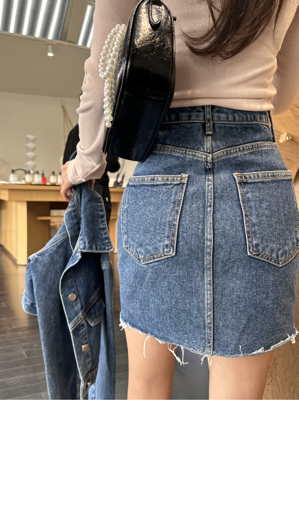 オフホワイト☆ロゴプリント デニム ミニスカート Off-White ロゴプリント デニムスカート | ブルー | FARFETCH JP