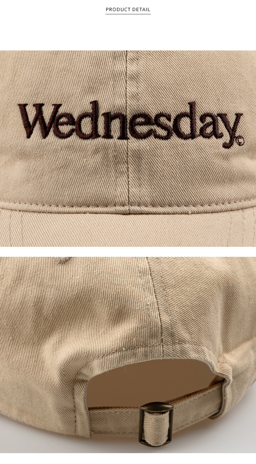 Wednesdayウォッシュキャップ(ベージュ) | レディースファッション通販