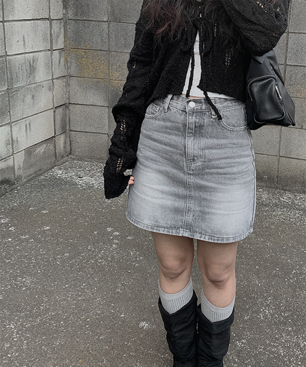 関税込 クレージュ Trucker デニム ミニ mini スカート グレー Courrèges Trucker デニム ミニスカート | グレー | FARFETCH JP