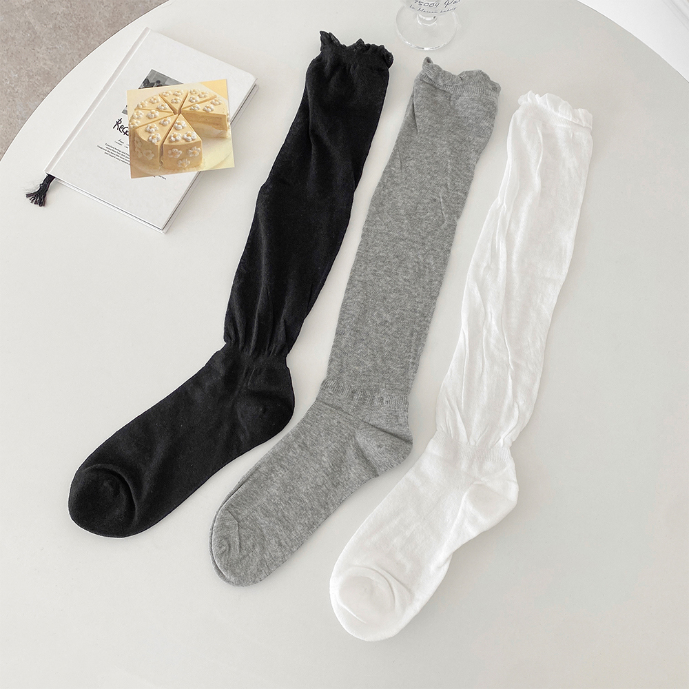 シアーフリルハイソックス | レディースファッション通販 - DHOLIC