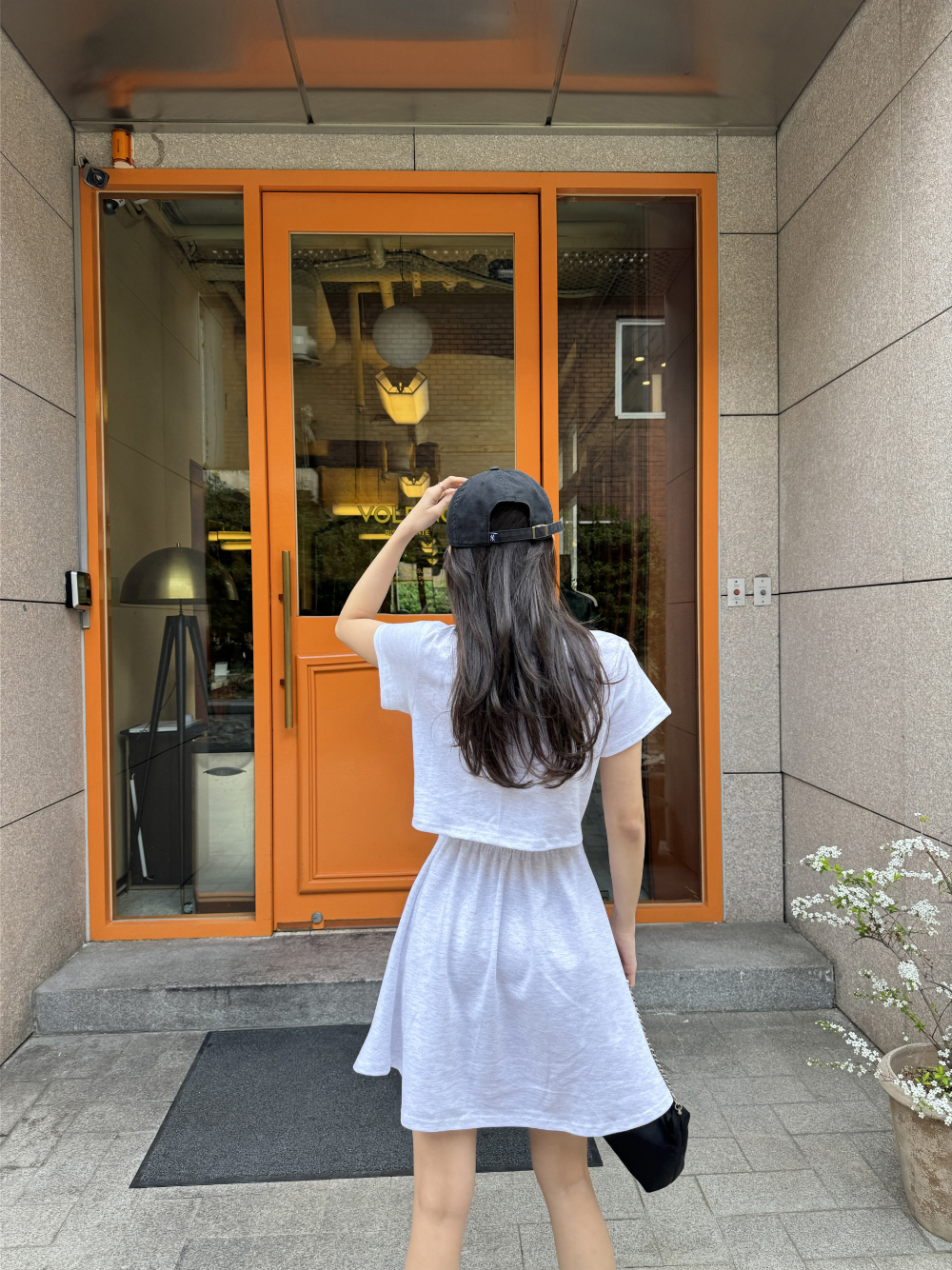 pom ワンピース mimigrant ワンピース 2WAYロング丈ワンピース 無地 oplw1