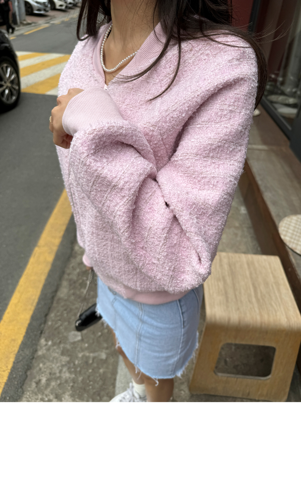 ラメツイードジャンパー | レディースファッション通販 - DHOLIC