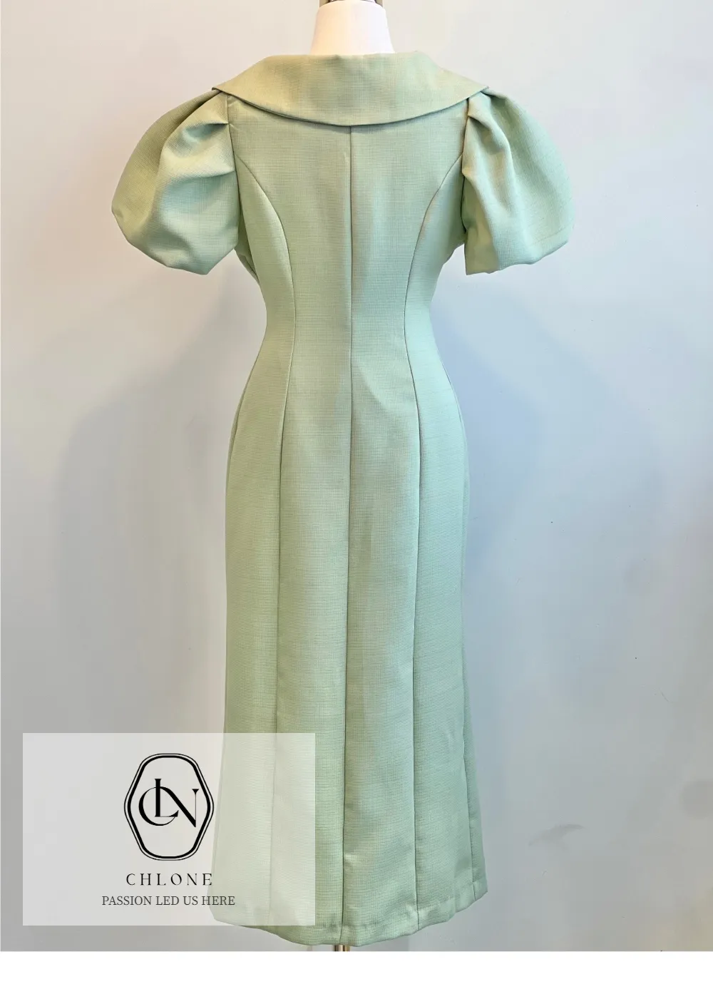 ロングドレス ミント 商品カラー画像-S5L4