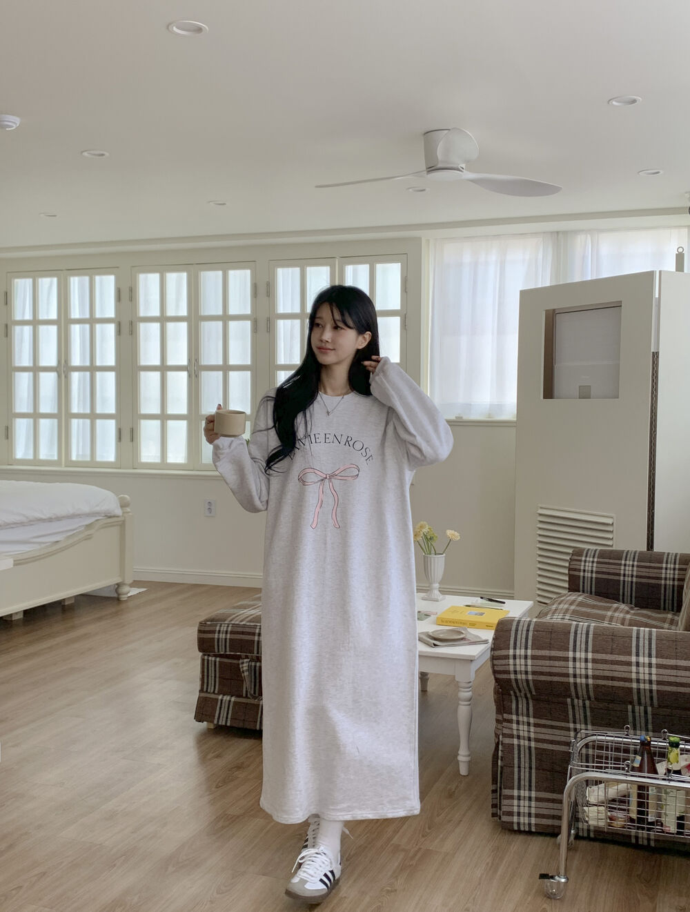 リボンスウェットワンピース | レディースファッション通販 - DHOLIC