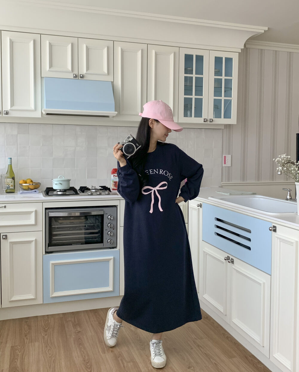 リボンスウェットワンピース | レディースファッション通販 - DHOLIC