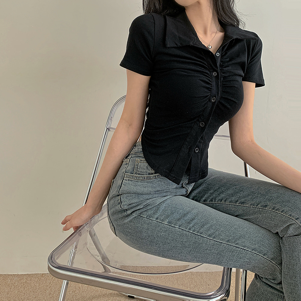 DAOTIANLP シャーリング半袖Tシャツ セール】凸凹としたデザインが特別な雰囲気を纏う。シャーリング