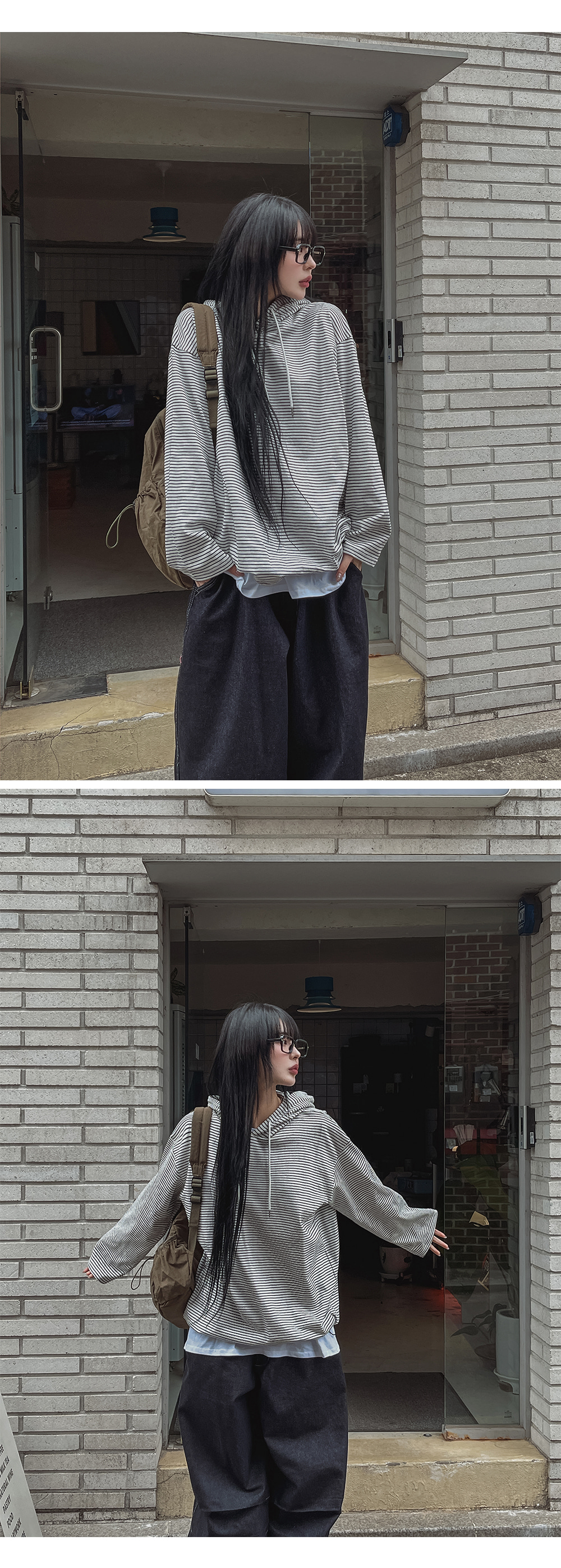 Yumin Haボーダーパーカー 2025年】ワッフル ボーダーZIPパーカ #JF604-12S | JEMORGAN ONLINE STORE