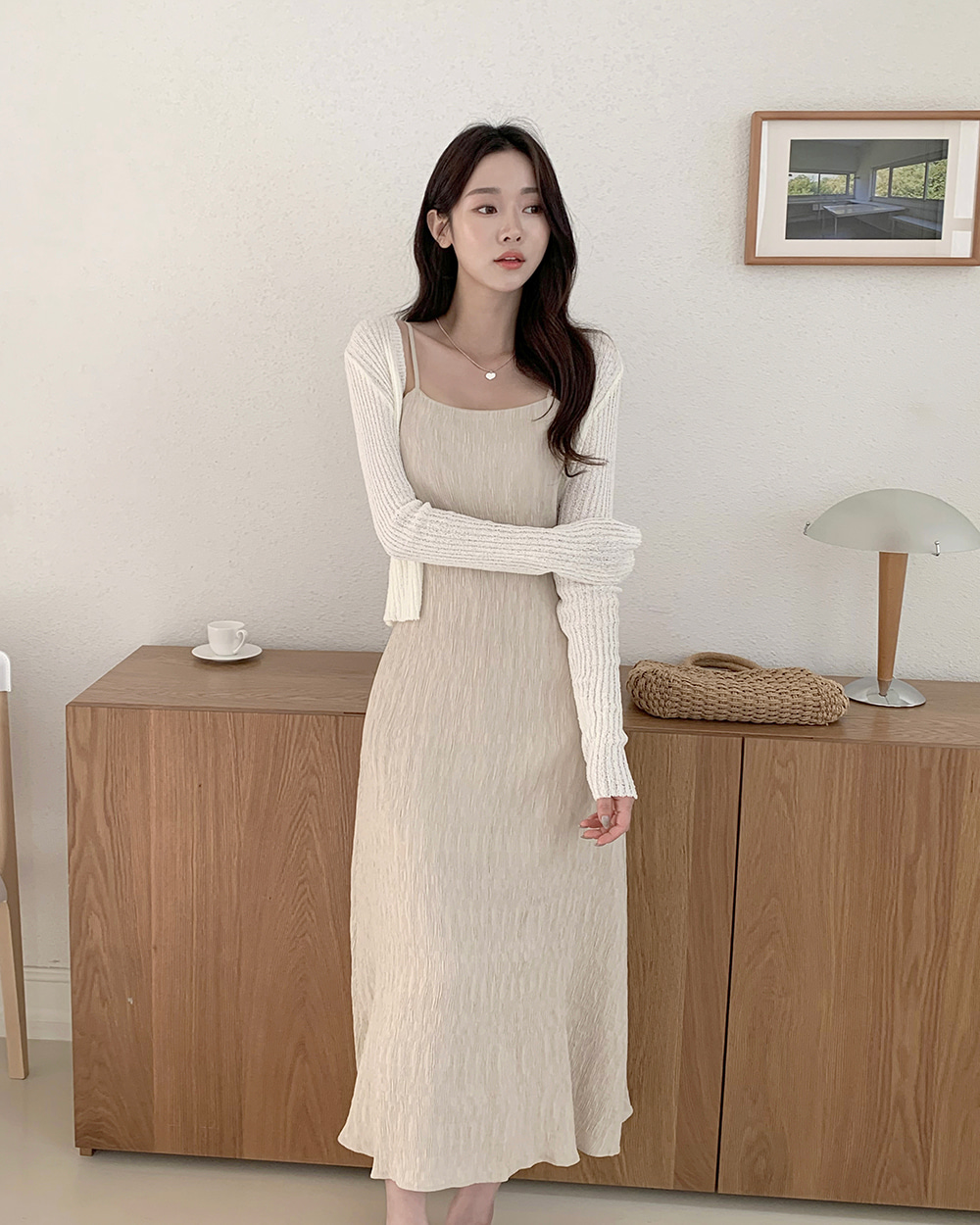 リンクルキャミワンピース | レディースファッション通販 - DHOLIC