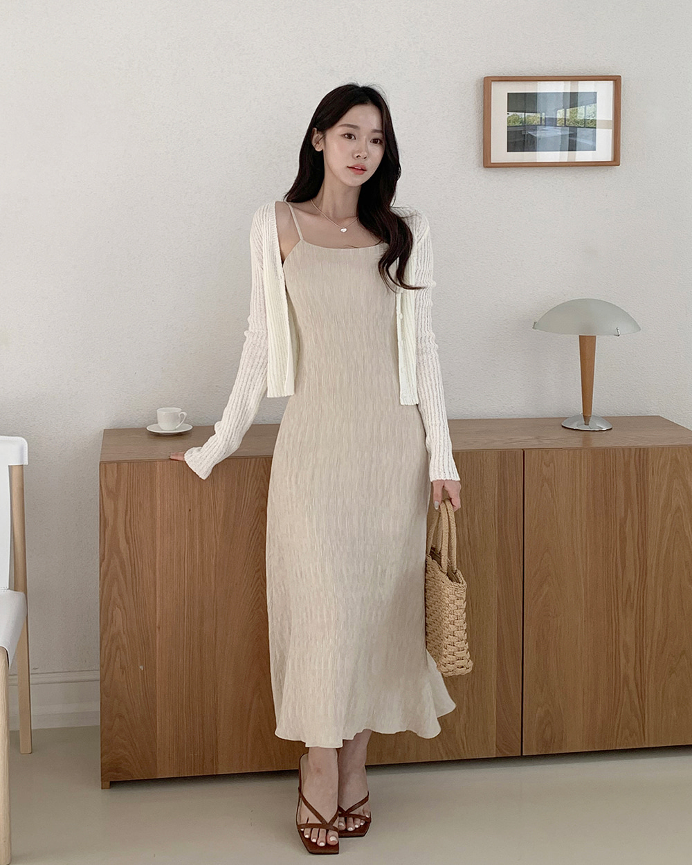 リンクルキャミワンピース | レディースファッション通販 - DHOLIC