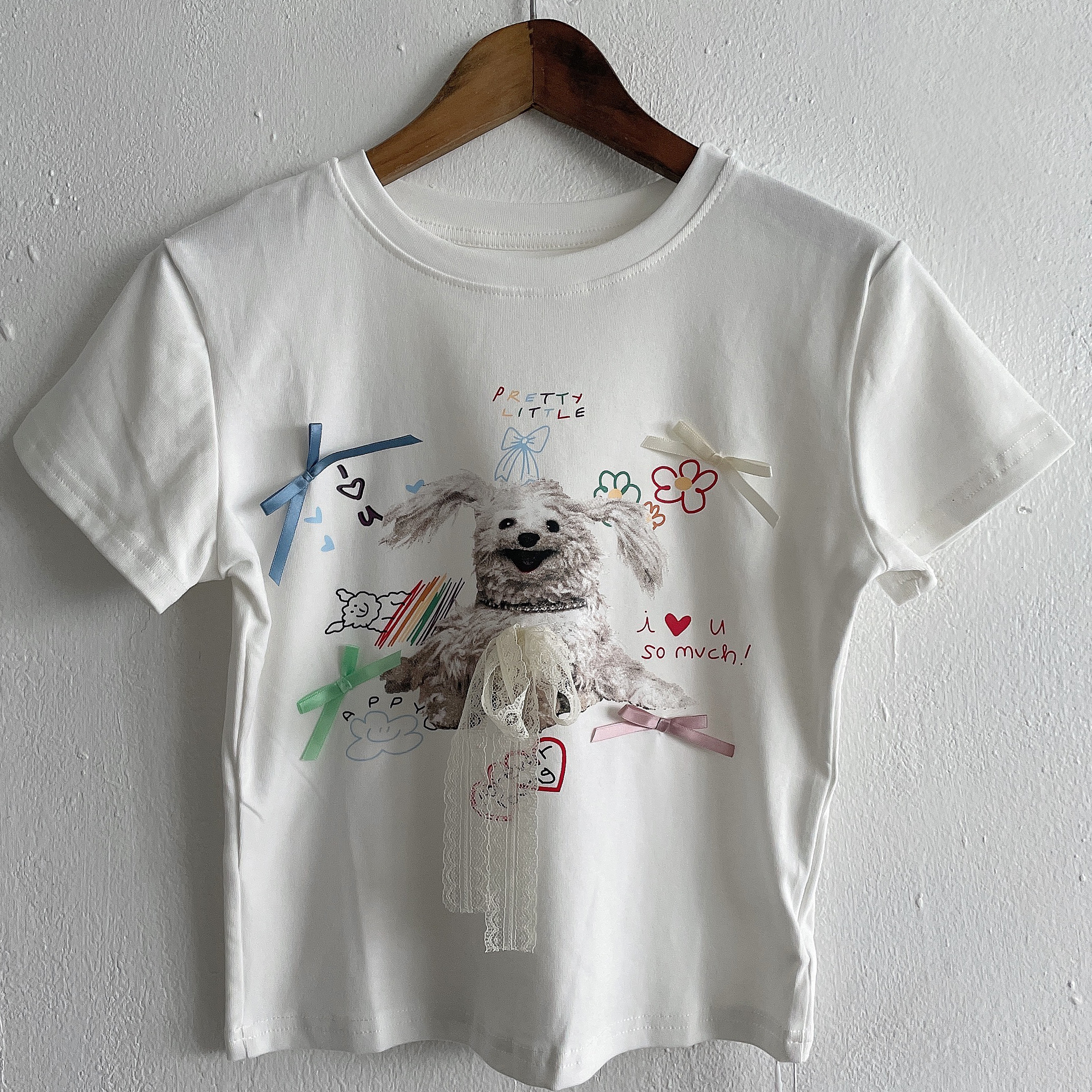 リボンドッグ半袖Tシャツ | レディースファッション通販 - DHOLIC