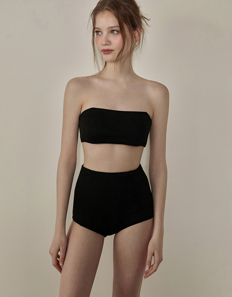 トップ ハイウエスト ビキニ  rady ❤︎ Lace Ladies 水着 無地ビキニ・フリンジ付サイドレースアップ