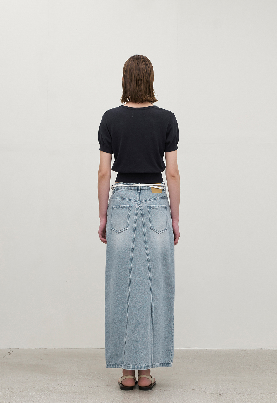 ☆DRIES VAN NOTEN☆ フロントスリットデニムマキシスカート♪ 新作*DRIES VAN NOTEN*デニムマキシスカート スリット入り