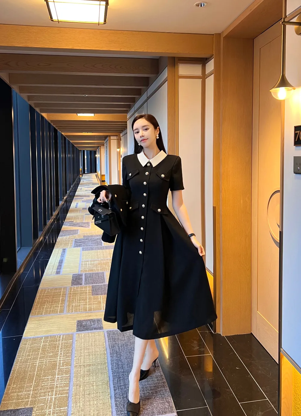 ロングドレス モデル画像-S6L18