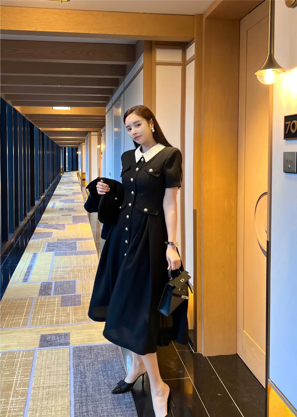 ロングドレス モデル画像-S6L17