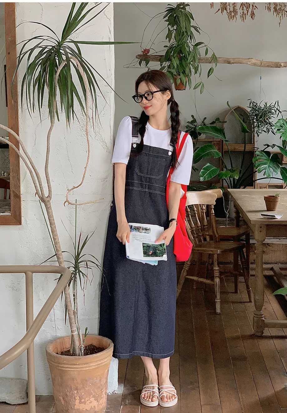 リリエンコ ラウンドネックパフシャリング半袖Tシャツ