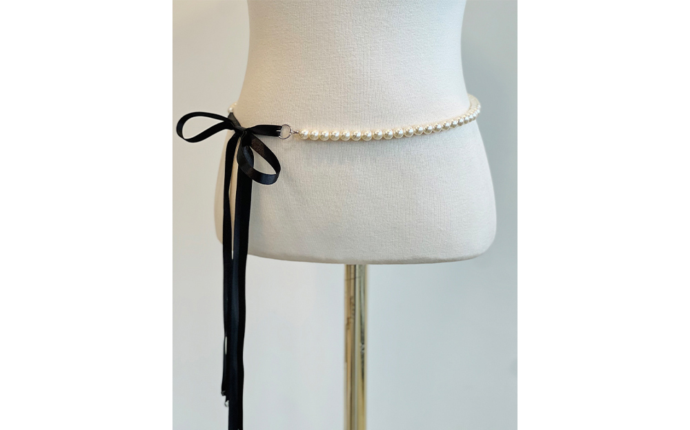 リボンエコパールベルト | レディースファッション通販 - DHOLIC