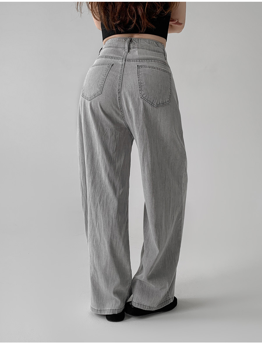 3TYPEツータックワイドデニムパンツ | レディースファッション通販