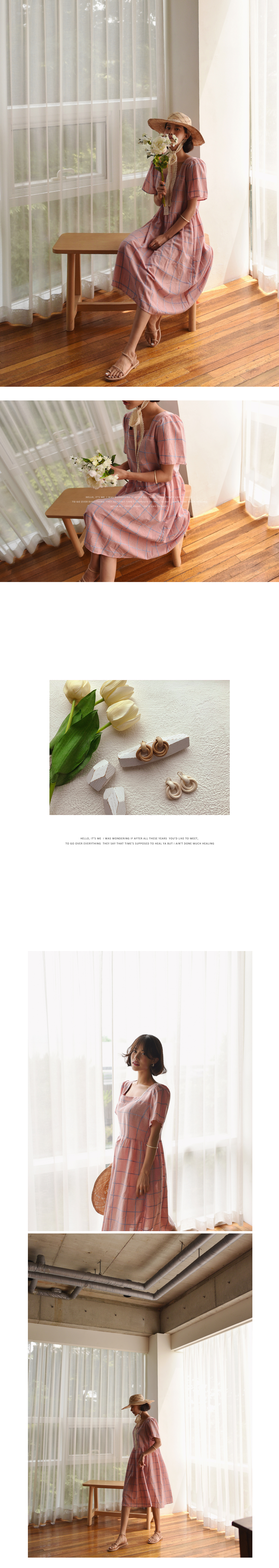 リネン混グラフチェックワンピース | レディースファッション通販 - DHOLIC