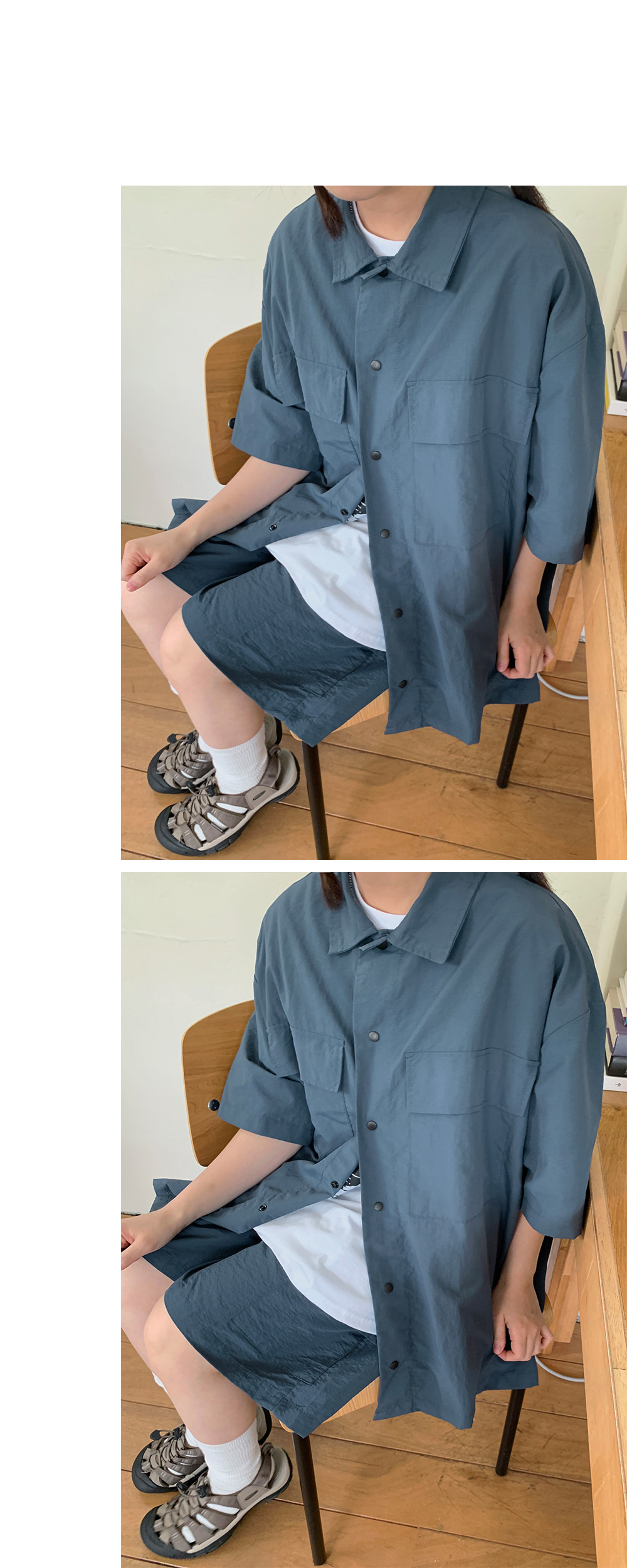 オーバー半袖シャツ&ショートパンツSET | レディース