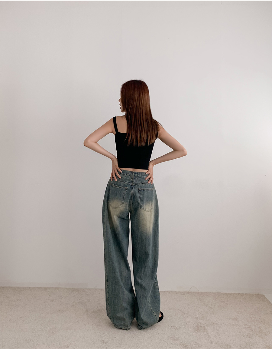 ■8.16 a57 リメイク ワイドデニム × トラックパンツ ドッキングパンツ □8.16 a57 リメイク ワイドデニム × トラックパンツ ドッキング