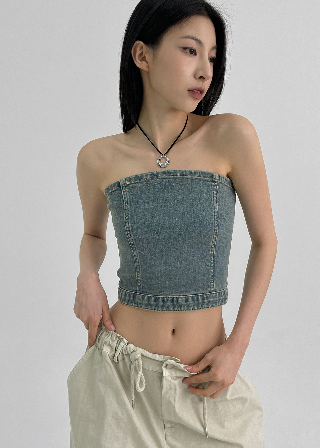 新品Lee レディース☆チューブトップ ショートオールインワン☆女子デニムS~M 1818746_info_B0BEE264-2295-
