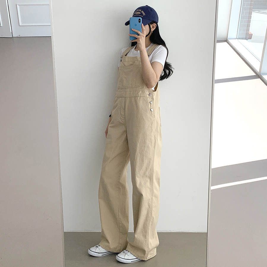 ワイドコットンサロペットパンツ | レディースファッション通販 - DHOLIC
