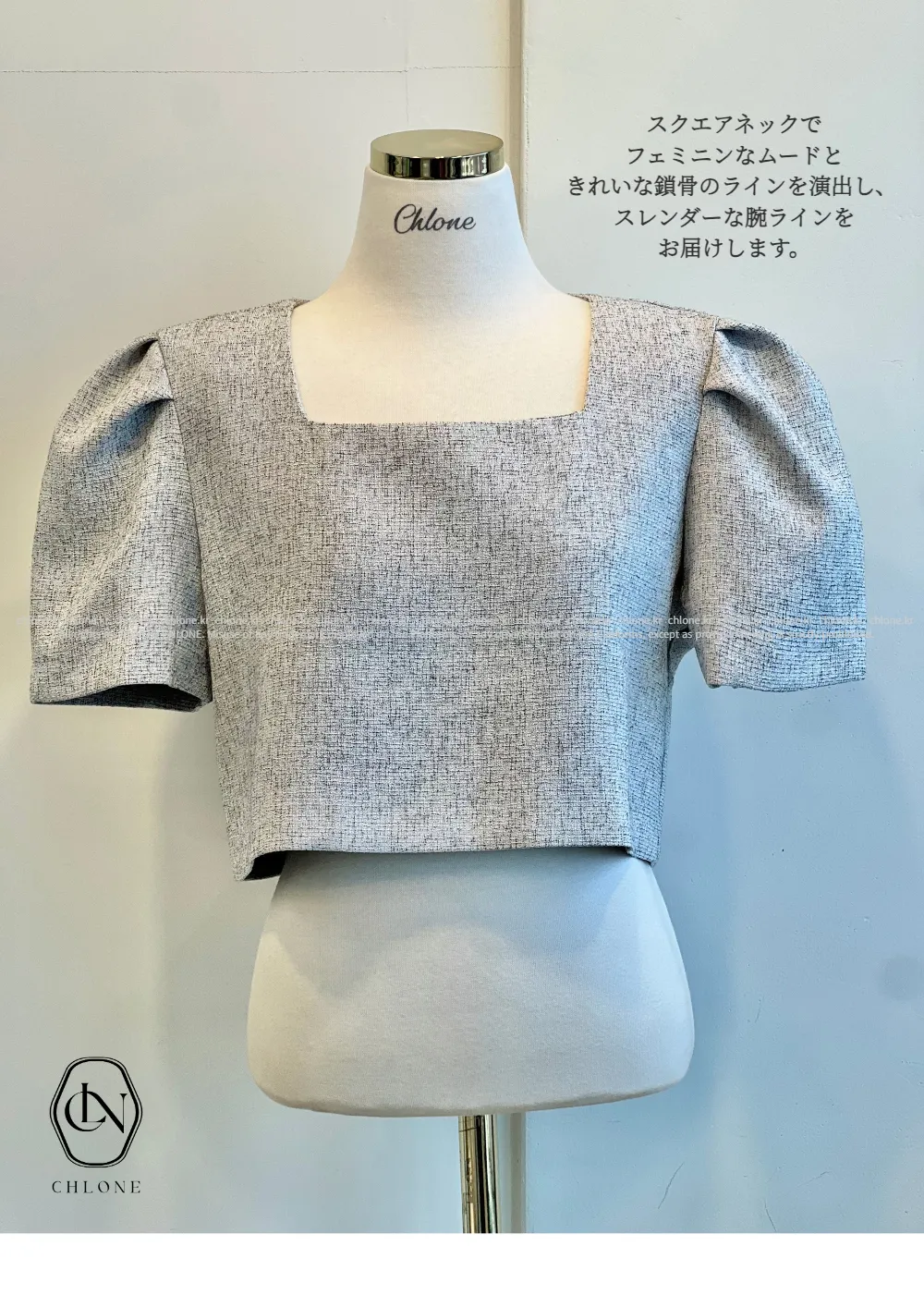半袖Tシャツ クリーム 商品カラー画像-S3L2