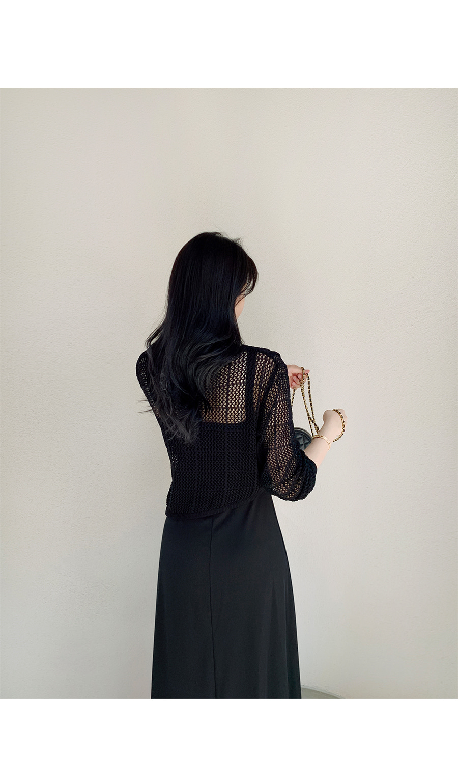 メッシュニット&キャミワンピースSET | レディースファッション