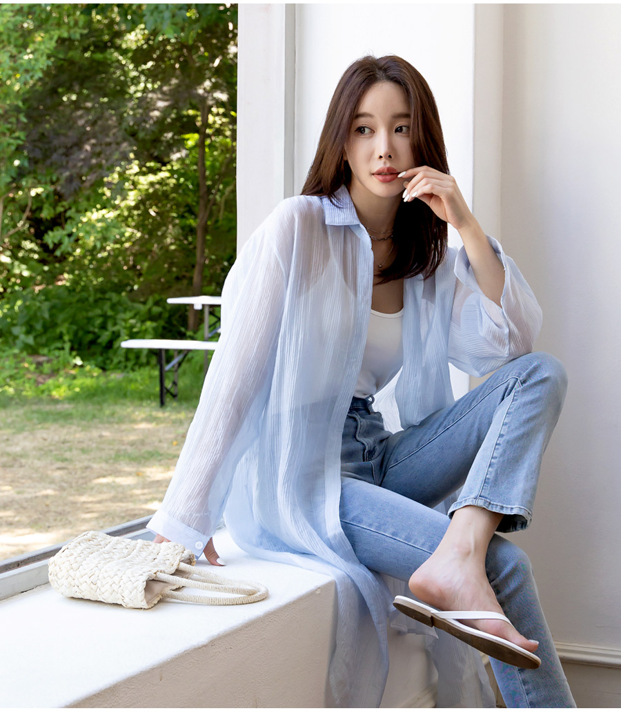 cygne シースルーロングシャツ cygne シースルーロングシャツ cygne シースルーロングシャツ cygne