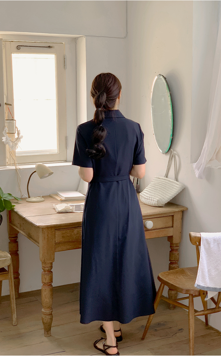 ツーポケ半袖シャツワンピース | レディースファッション通販 - DHOLIC